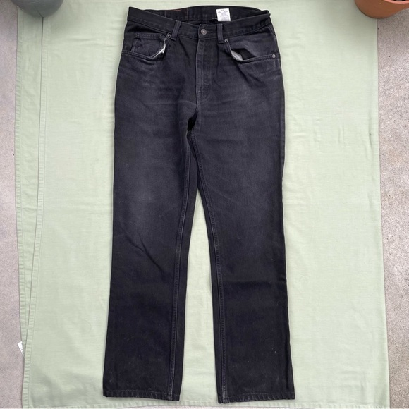 Levi’s black denim orange tab jeans - size 34 x 32 - Picture 3 of 6